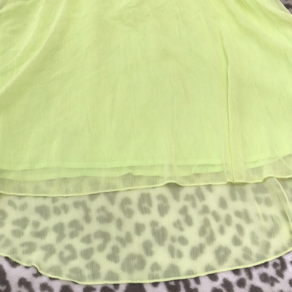 Aeropostale Skirt Foldover Waist in Yellow Green Size Small - Picture 6 of 17